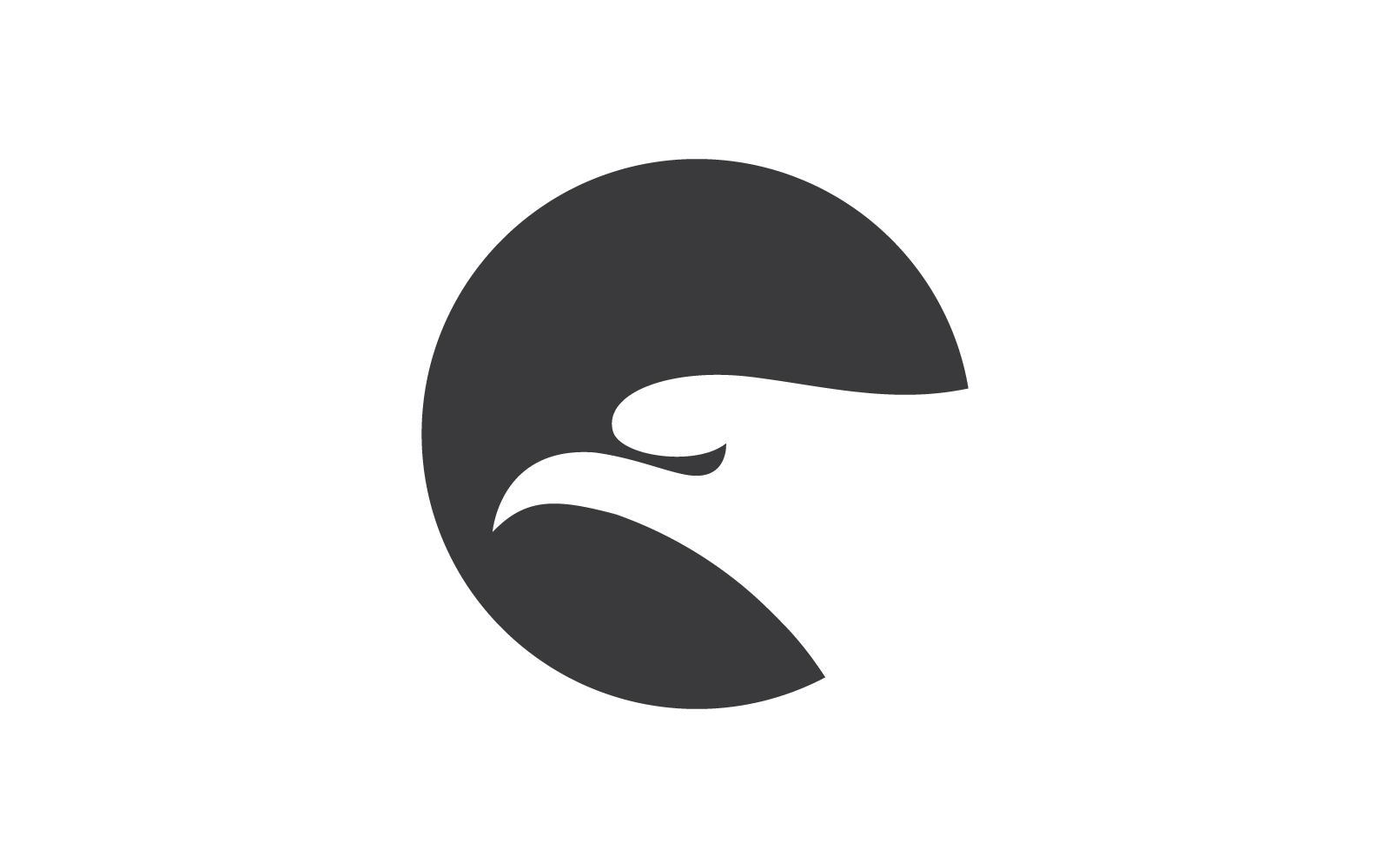 Falkenadler-Illustrationslogo, flaches Design