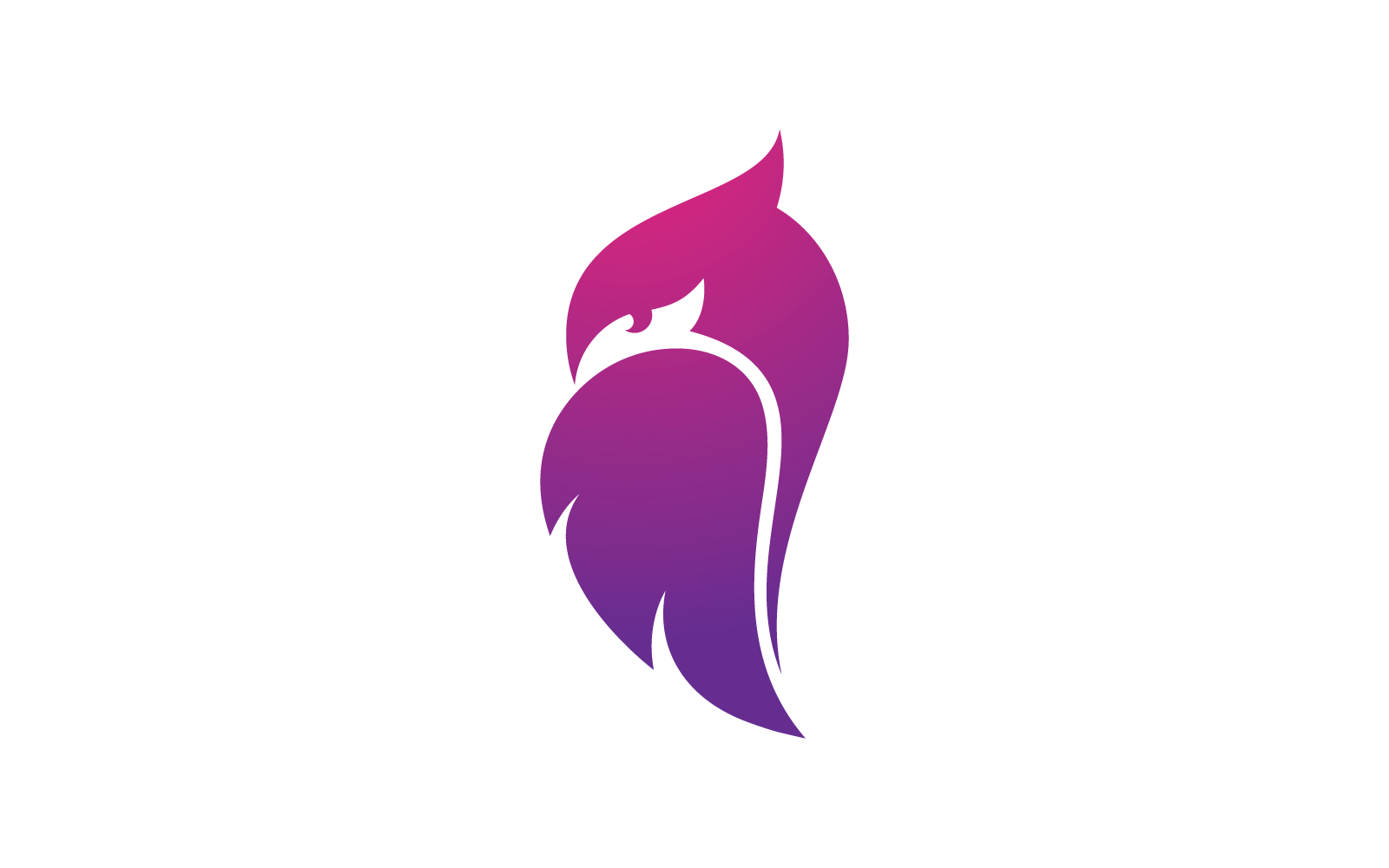 Flache Designvorlage für das Eulen-Logo-Vektorsymbol