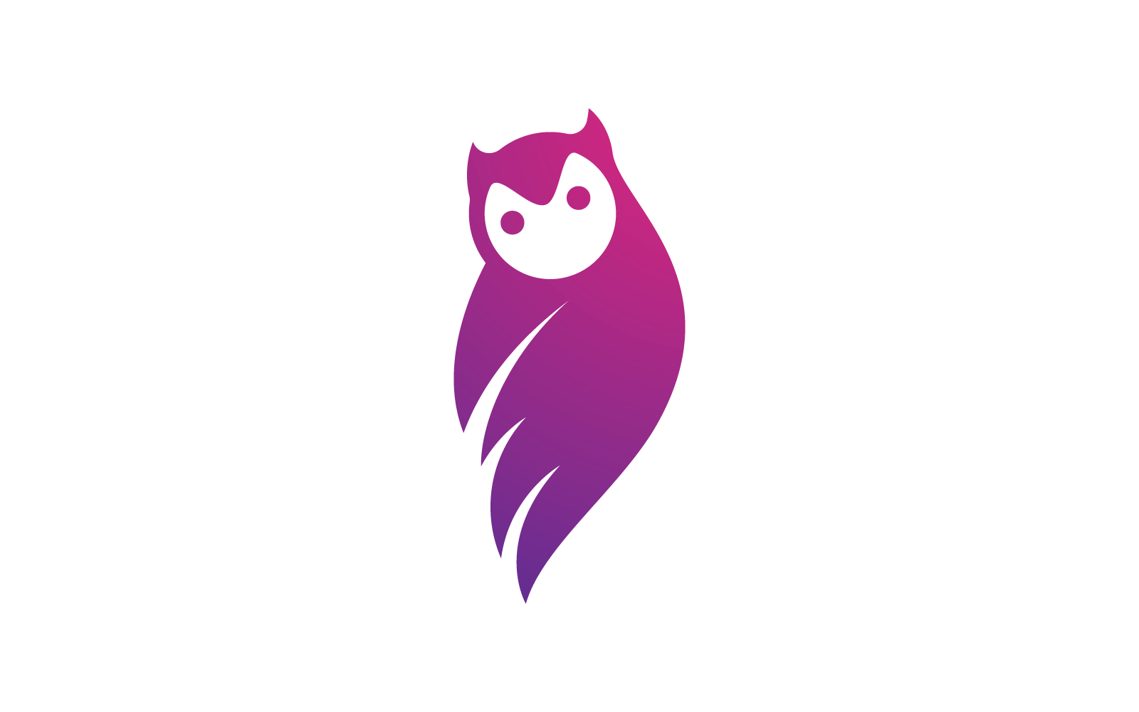 Modèle de conception d'icône vectorielle de logo d'illustration de hibou