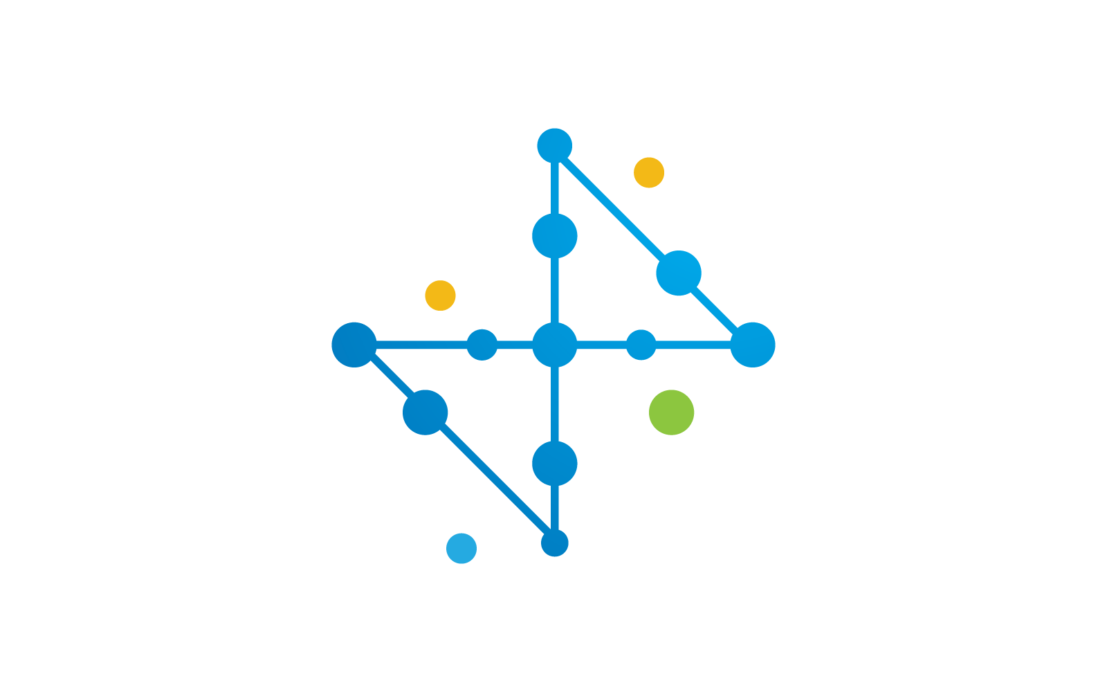 Molecule design logo illustration vector icon template