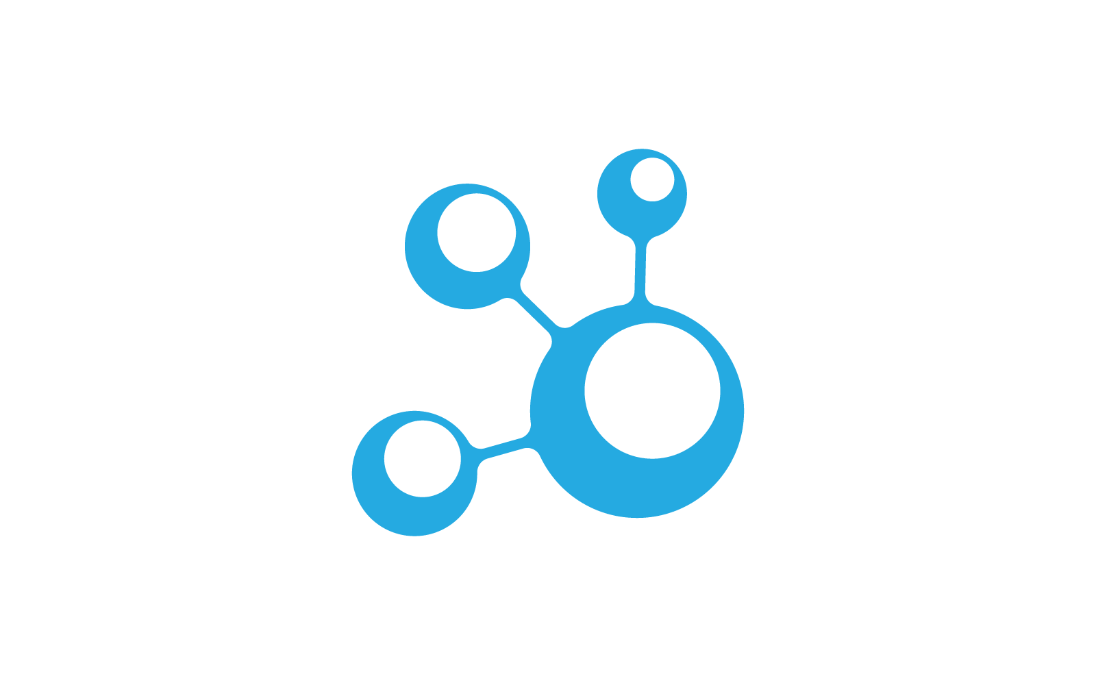 Molecule design vector icon logo template