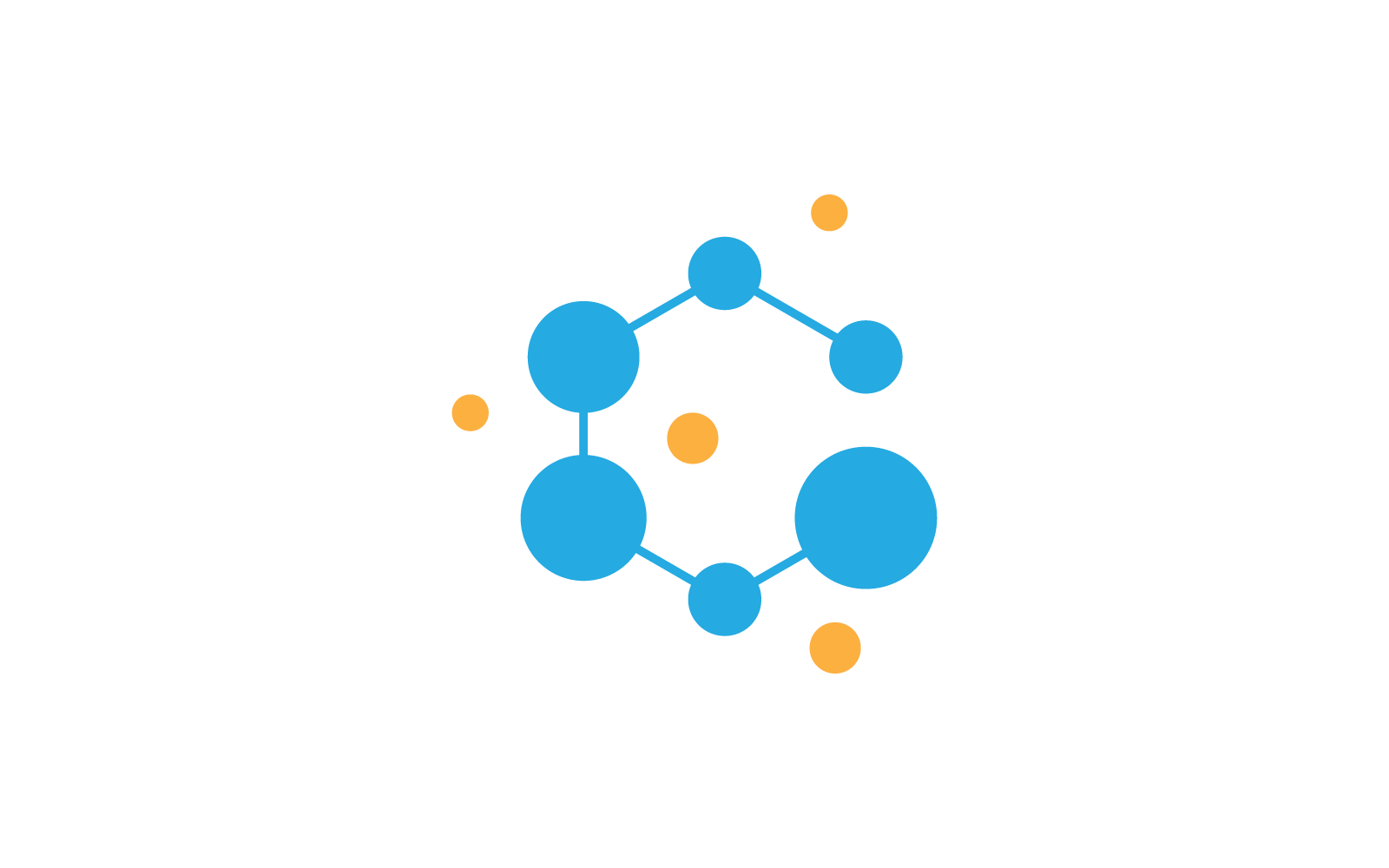 Molecule logo design illustration icon vector template