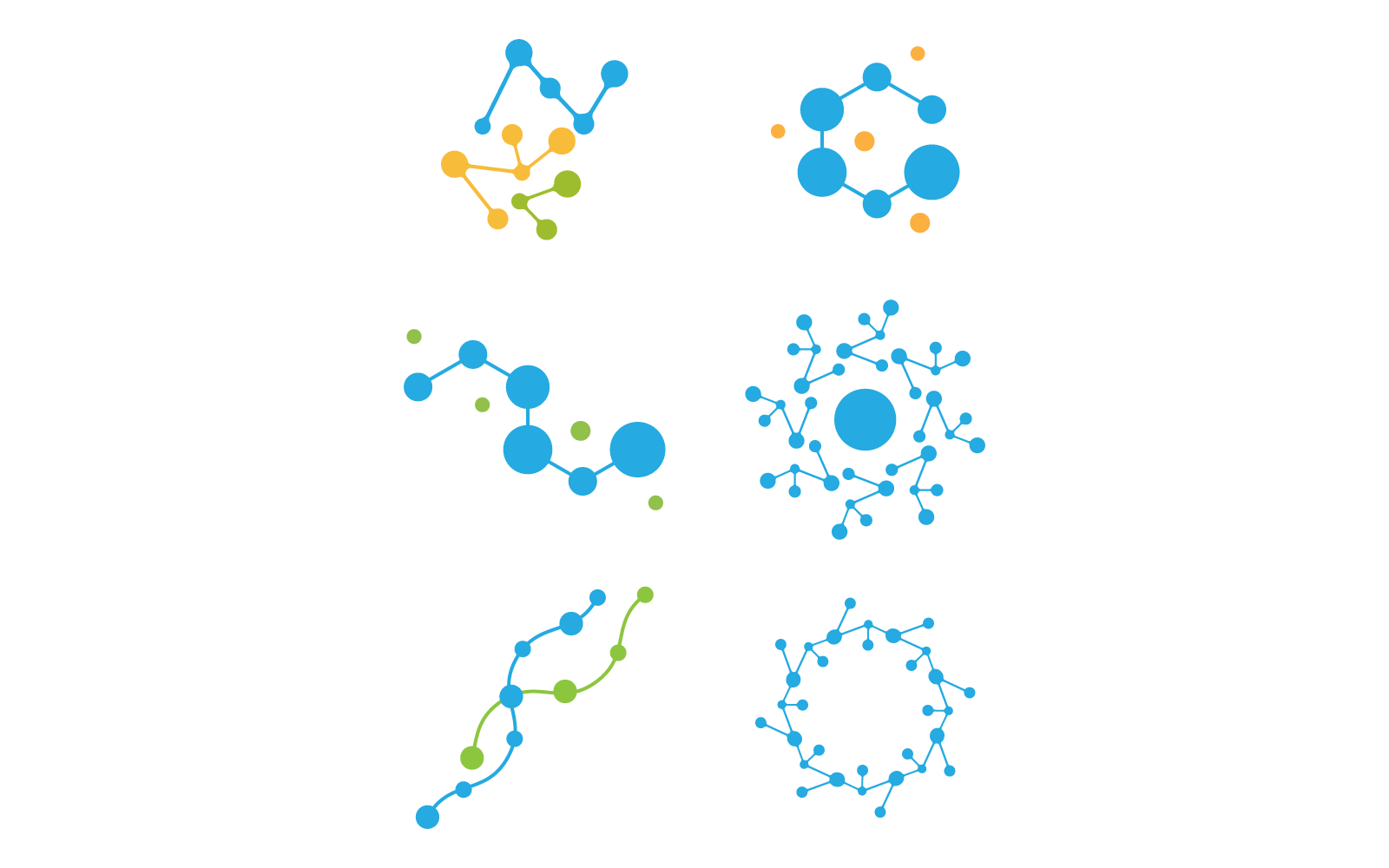 Molecule logo flat design illustration vector template