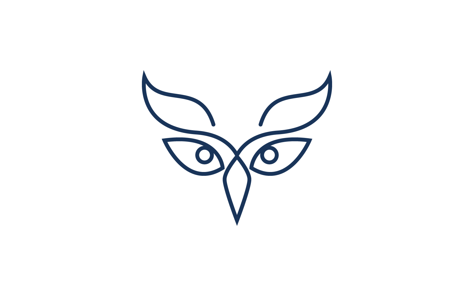 Owl logo vector illustration flat design