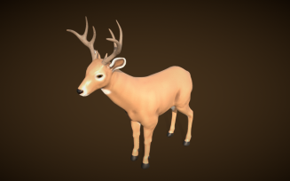 Realistic Deer 3D Model: Bring Nature to Your Projects with Authentic Detailing
