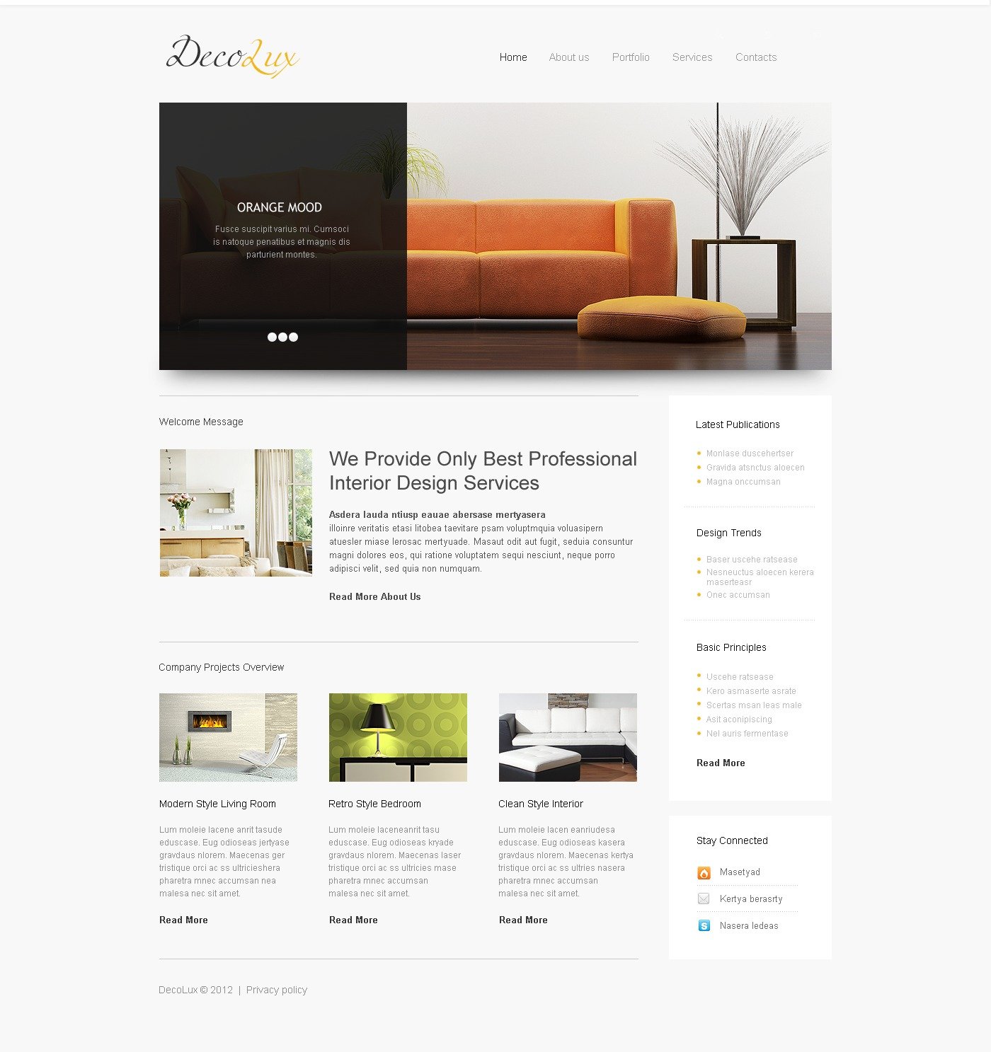 Interior Design  Websites Custom 33 Clean Minimalist And 