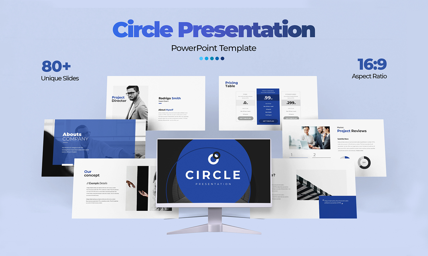 Template #396031 Template Powerpoint Webdesign Template - Logo template Preview