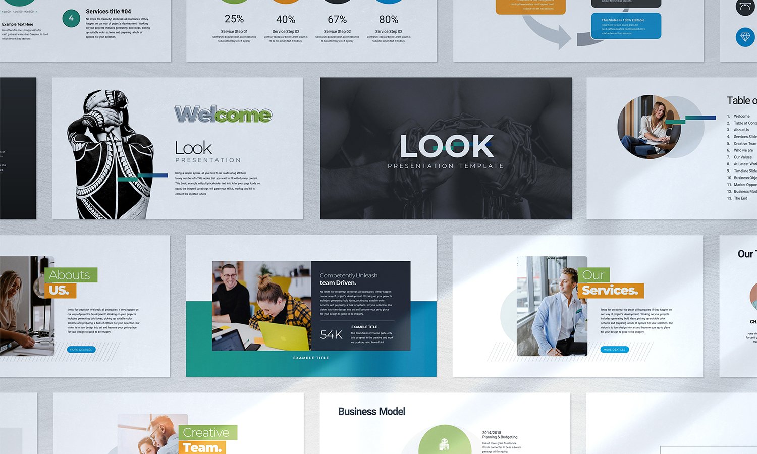 Template #396034 Template Powerpoint Webdesign Template - Logo template Preview