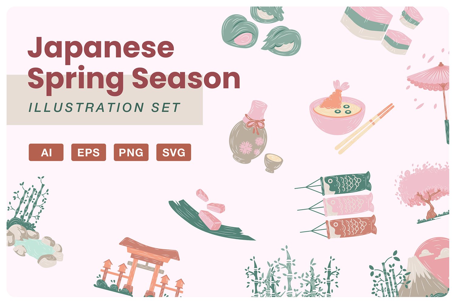 Template #396059 Japanese Spring Webdesign Template - Logo template Preview
