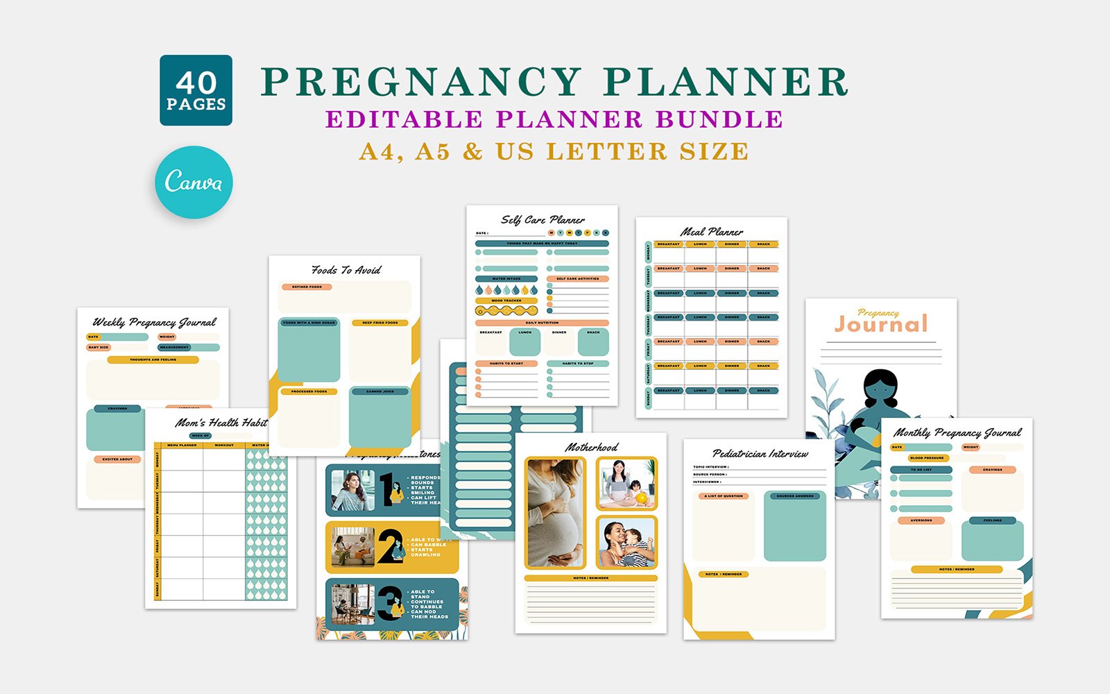 Template #396079 Planner Pregnancy Webdesign Template - Logo template Preview