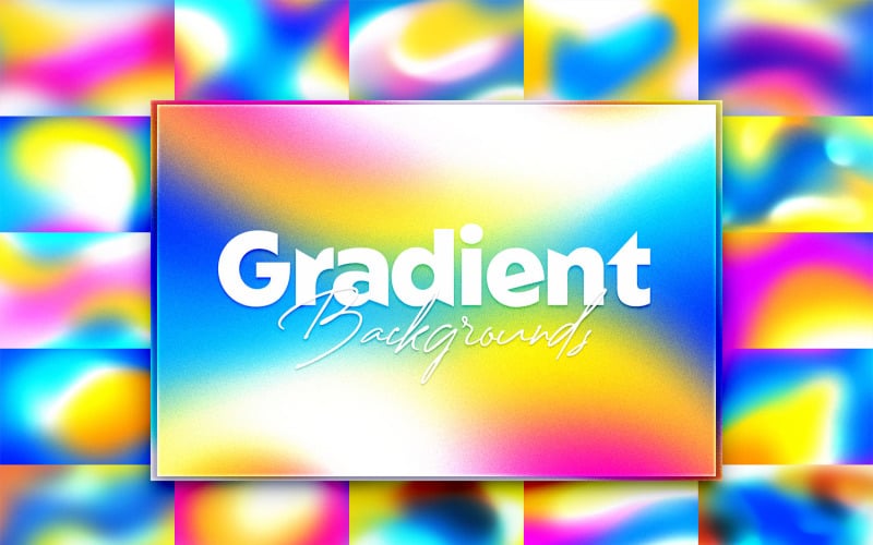 17 Gradient Backgrounds - High Resolution Illustration