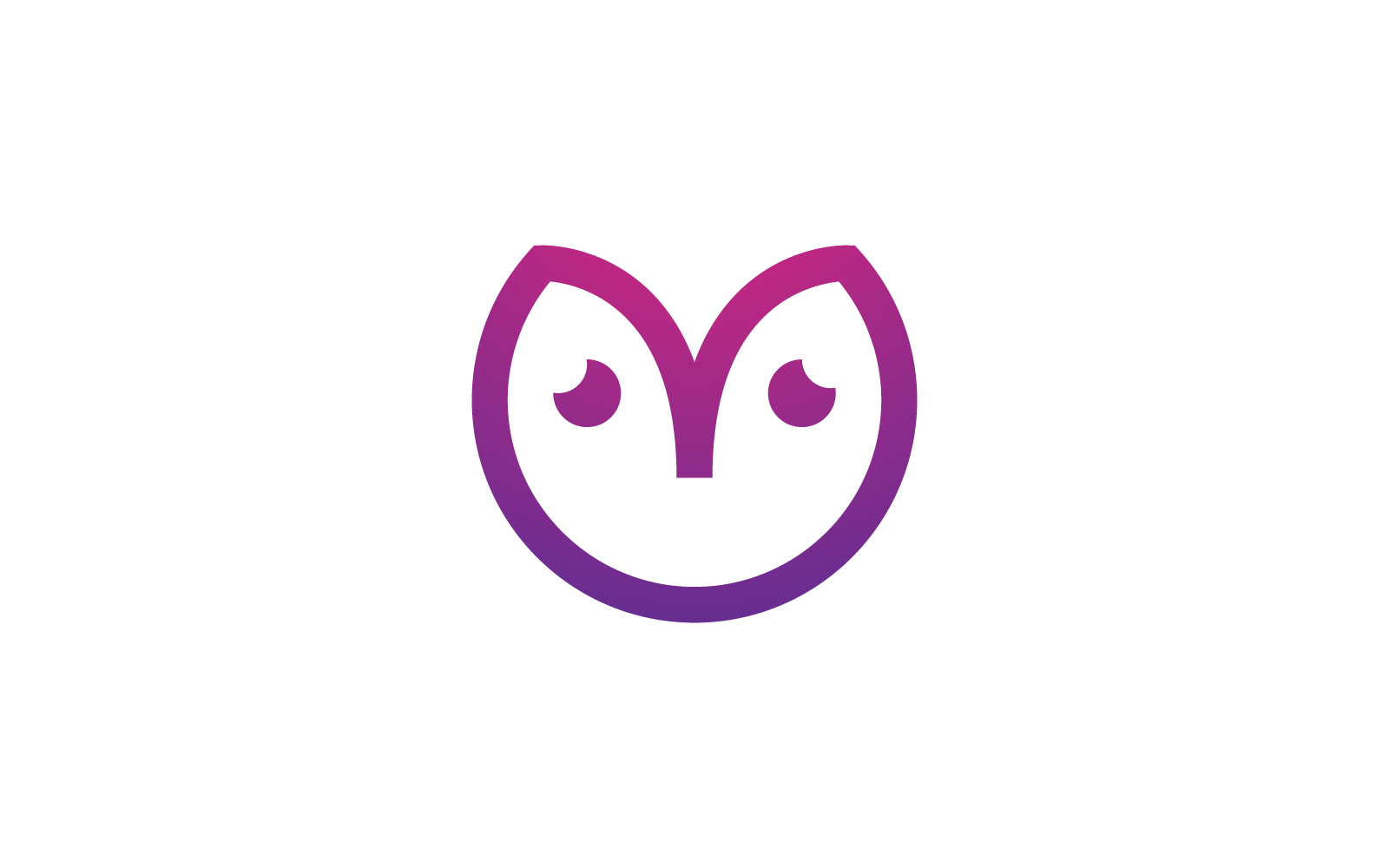 Owl logo illustration vector flat design