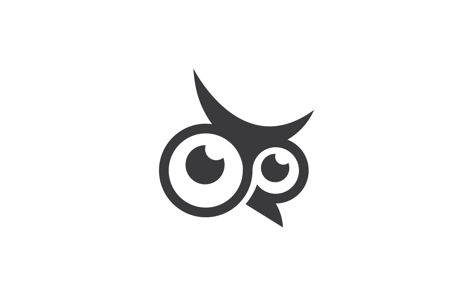 Owl logo vector icon illustration flat design template
