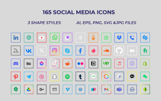 Social media icons collection