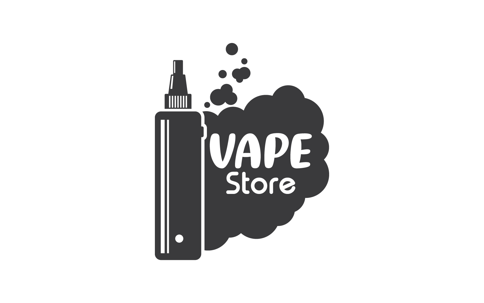 Buhar veya vape logo simge vektör şablonu
