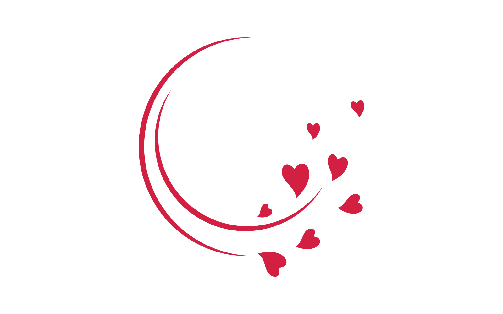 Love logo design vector illustration template