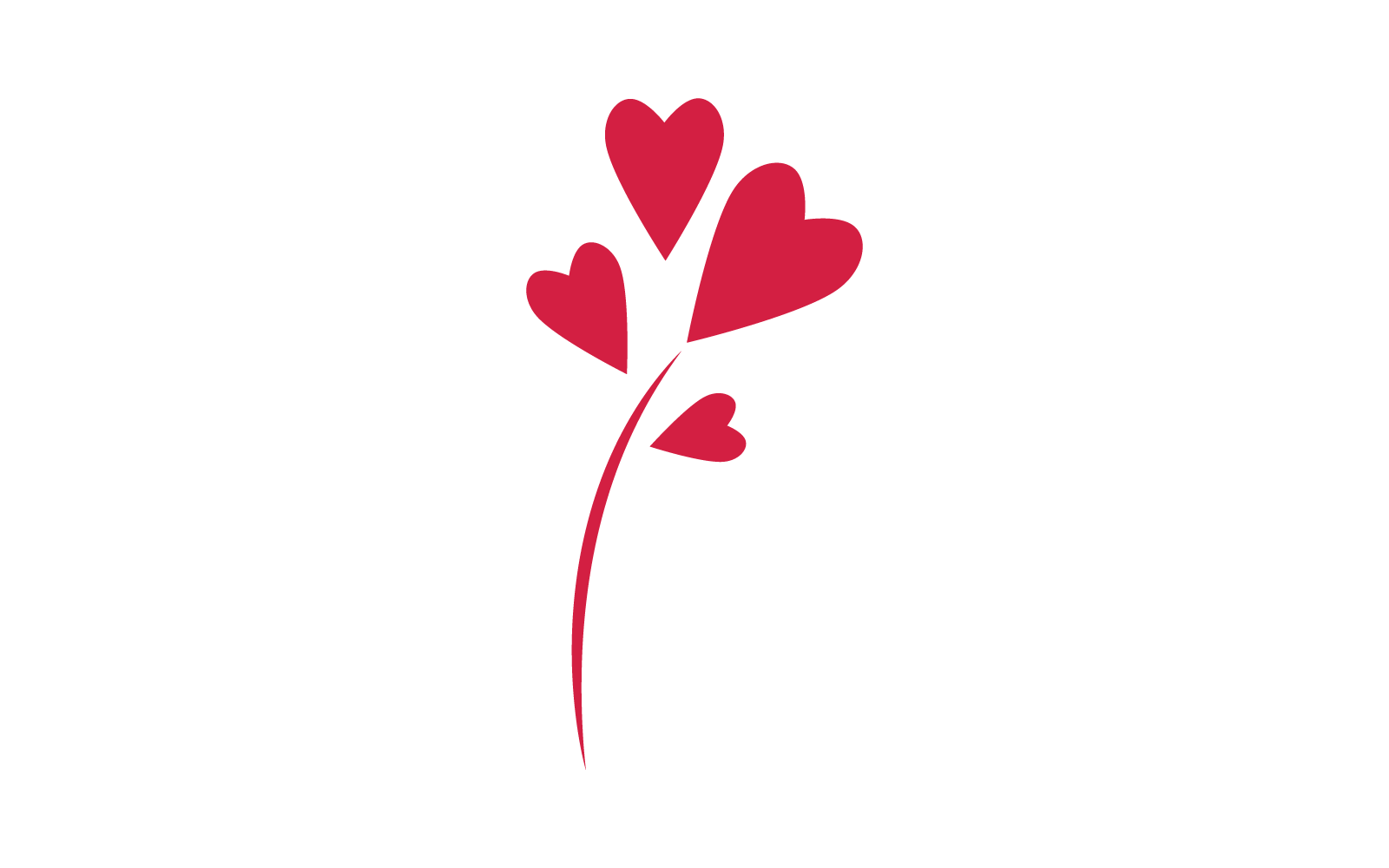 Love logo vector illustration flat design
