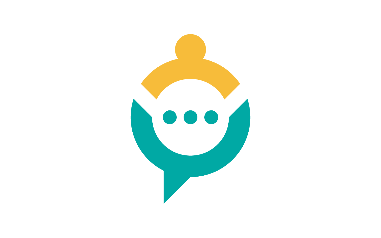Speech bubble design illustration vector Logo Template
