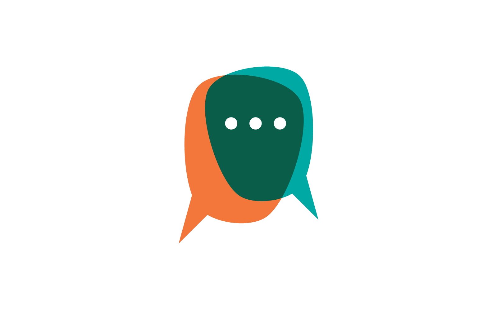 Speech bubble illustration logo vector icon
