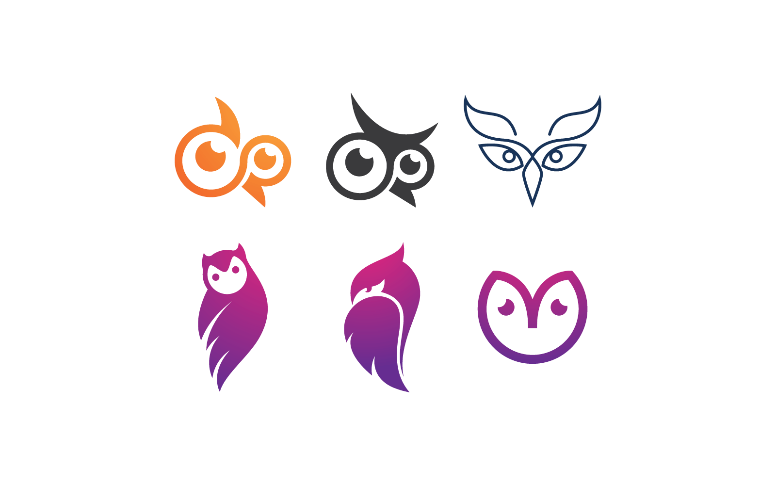 Uil logo afbeelding vector ontwerpsjabloon