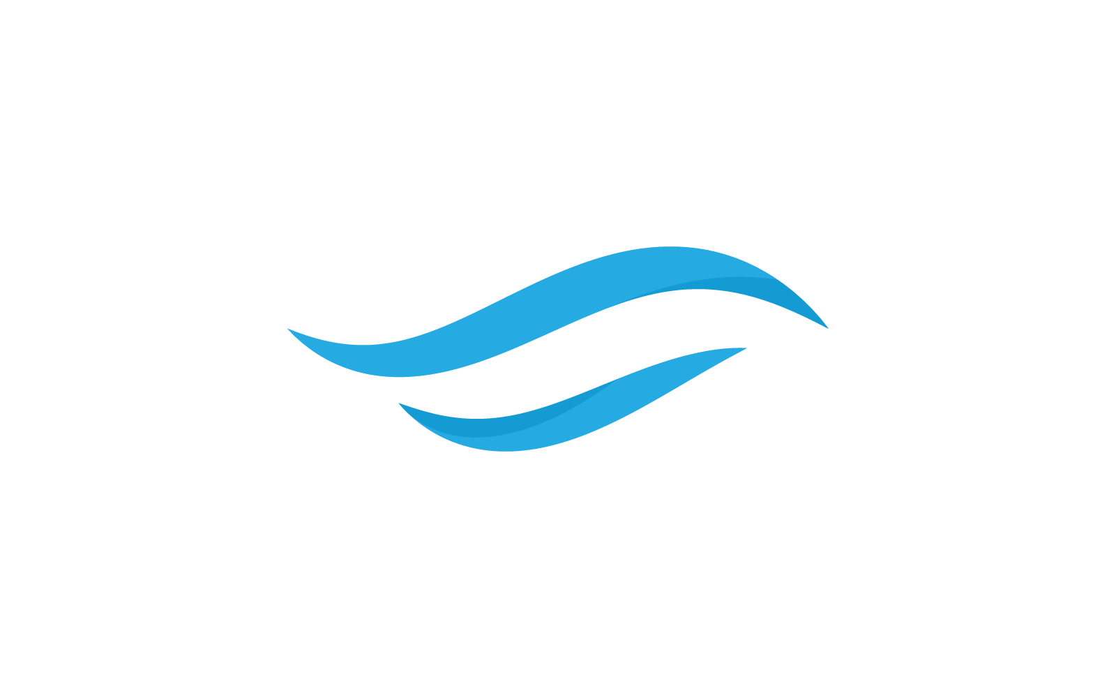 Water Wave icon illustration logo vector design