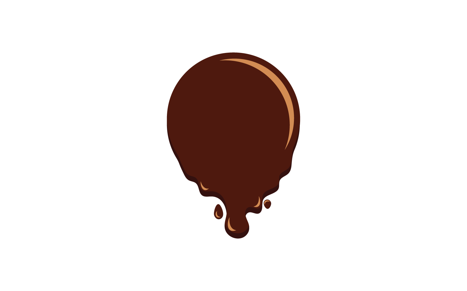 Chocolate illustration logo vector flat design Logo Template