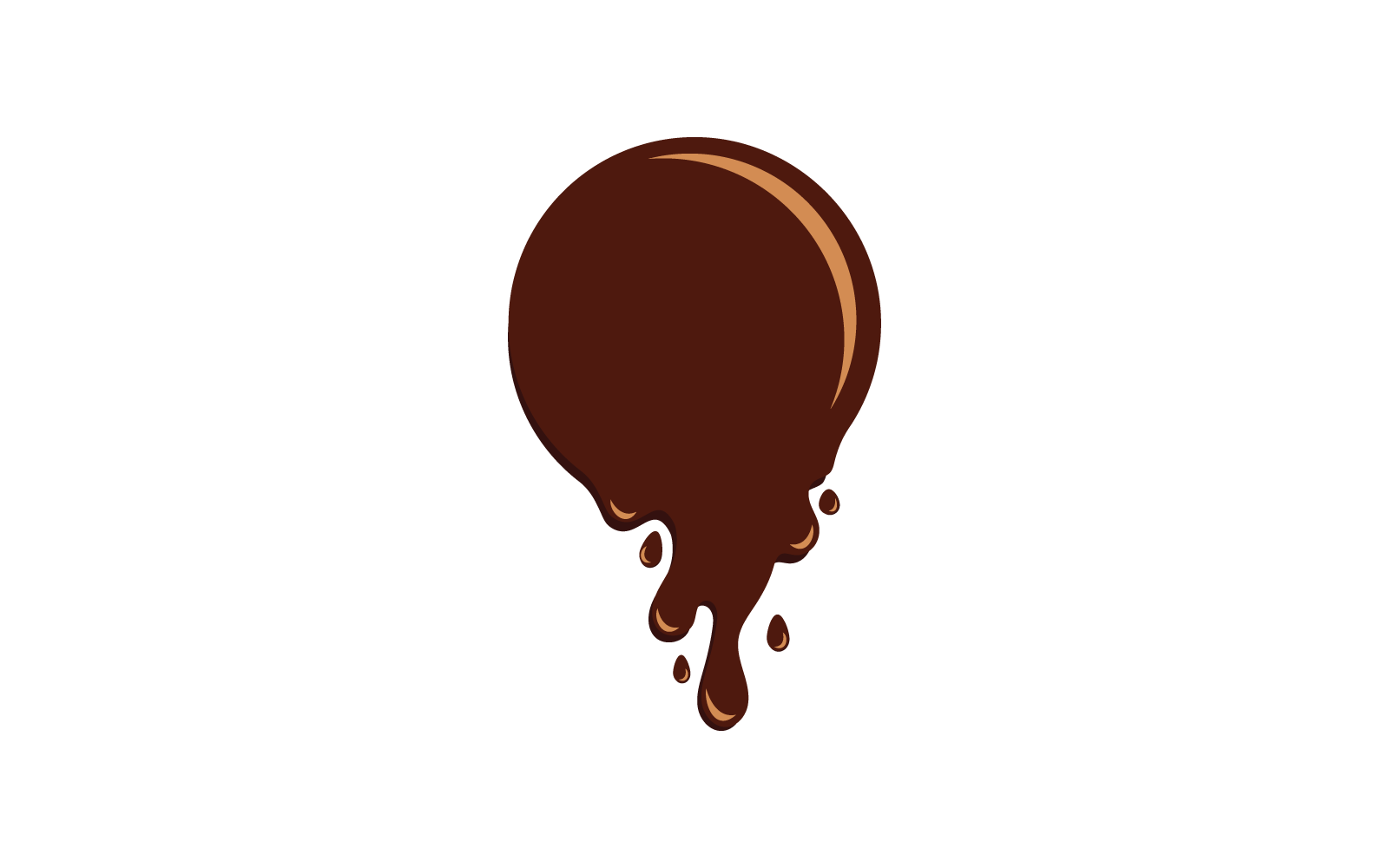 Chocolate logo illustration vector flat design