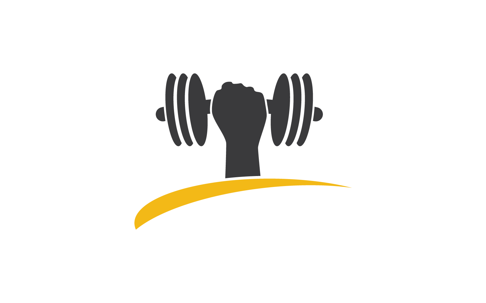 Шаблон векторного дизайна логотипа спортзала