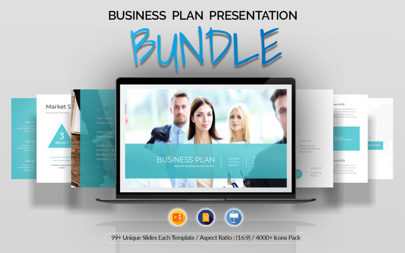 Business Presentation Bundle PowerPoint Template