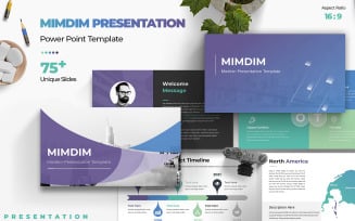 MimDim Presentation PowerPoint Template