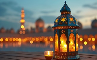 Ramadan Kareem greeting banner design with lantern 10