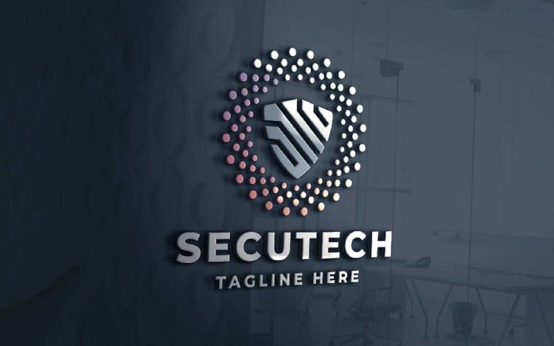 Secure Shield Tech Pro Logo Logo Template