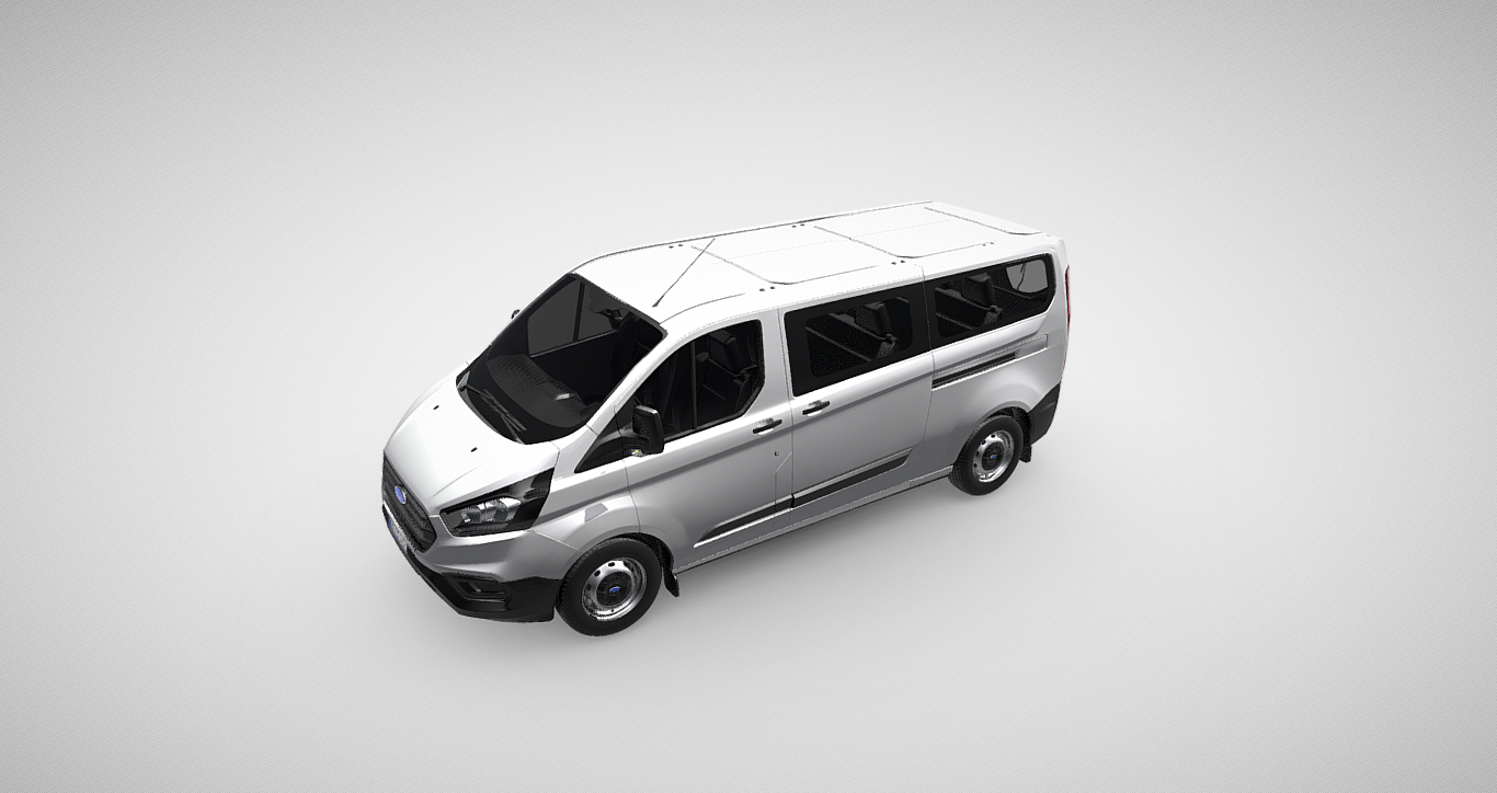 Ford Transit Custom Kombi H1 320 L2: Exceptional 3D Model for Visual Projects
