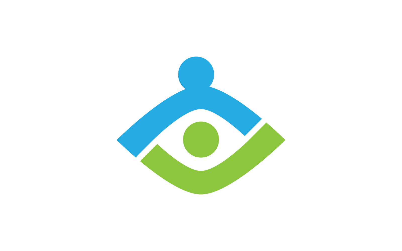 Eye Care vector logo flat design