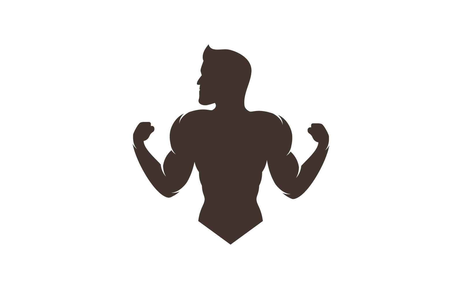 Flache Design-Illustrationsvorlage für das Fitnessstudio-Logo