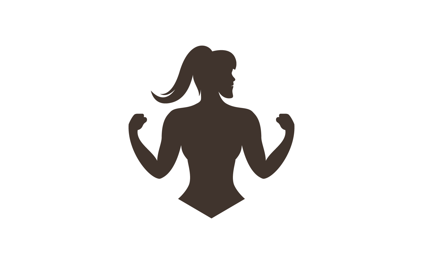 Flache Designvorlage für Fitnessstudio-Logo-Vektor