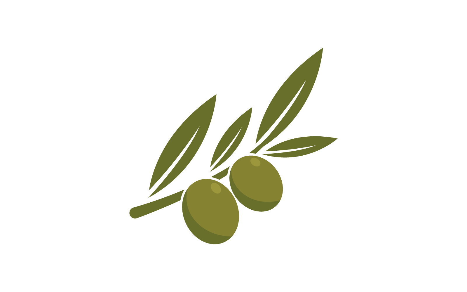 Olive logo design illustration vector template