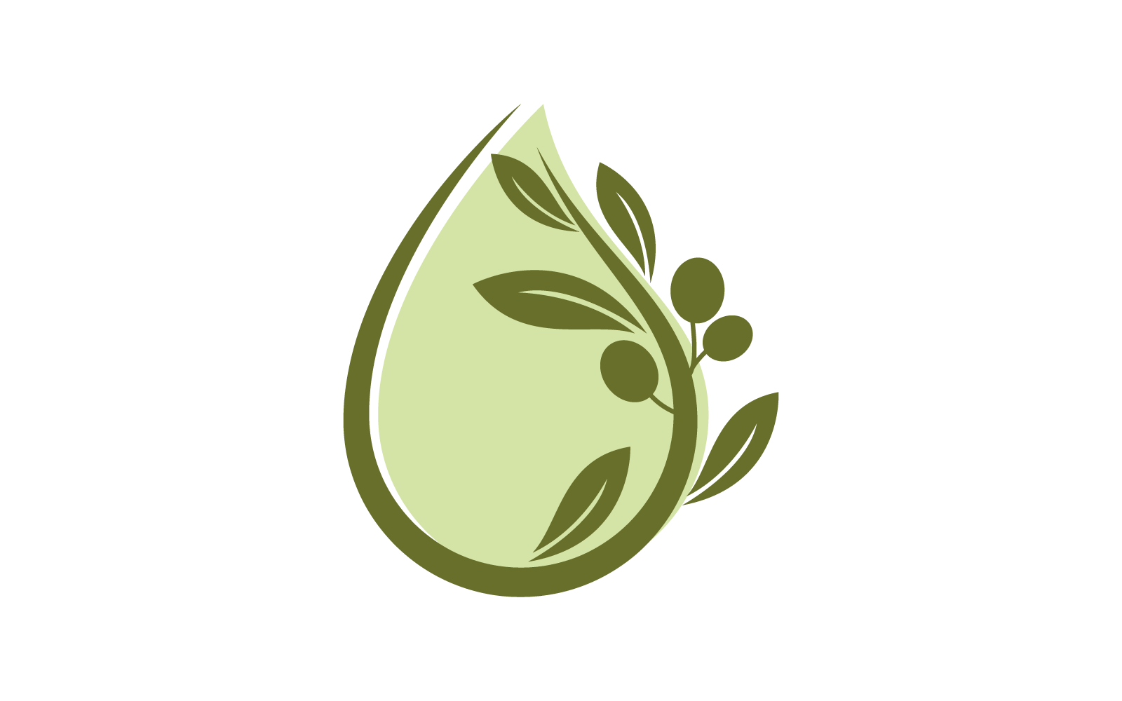 Olive logo template illustration template vector Logo Template
