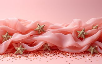 amadan kareem design pastel Pink colour glitter with stars