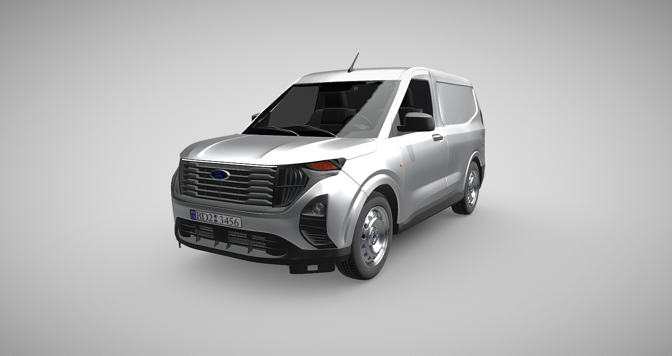 All-New Ford Transit Courier Leader: Versatile 3D Model for Professional Visualization