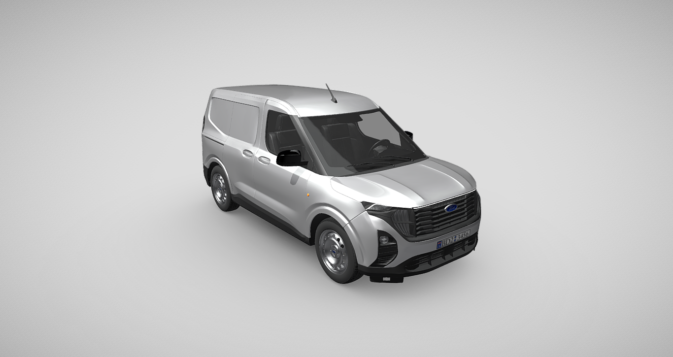 All-New Ford Transit Courier Limited: Premium 3D Model for Professional Visualization