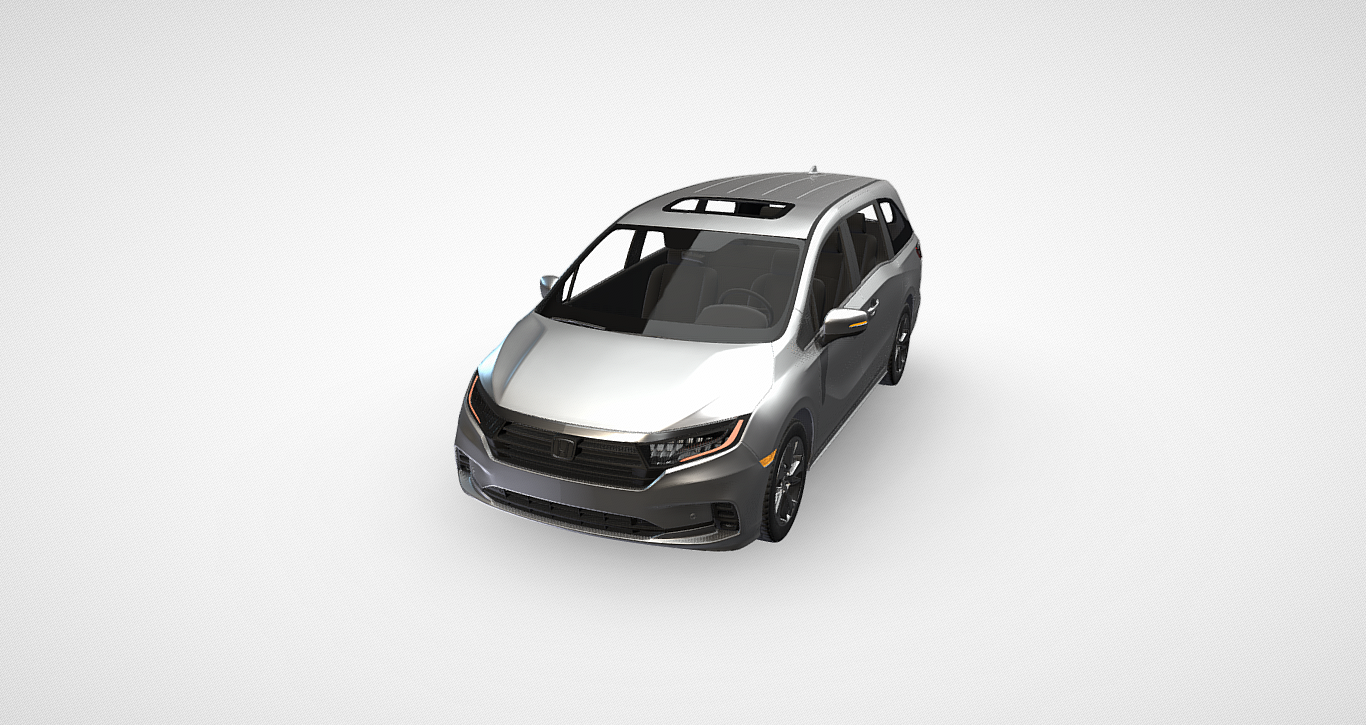 Honda Odyssey Elite: Exceptional 3D Model for Professional Visualization