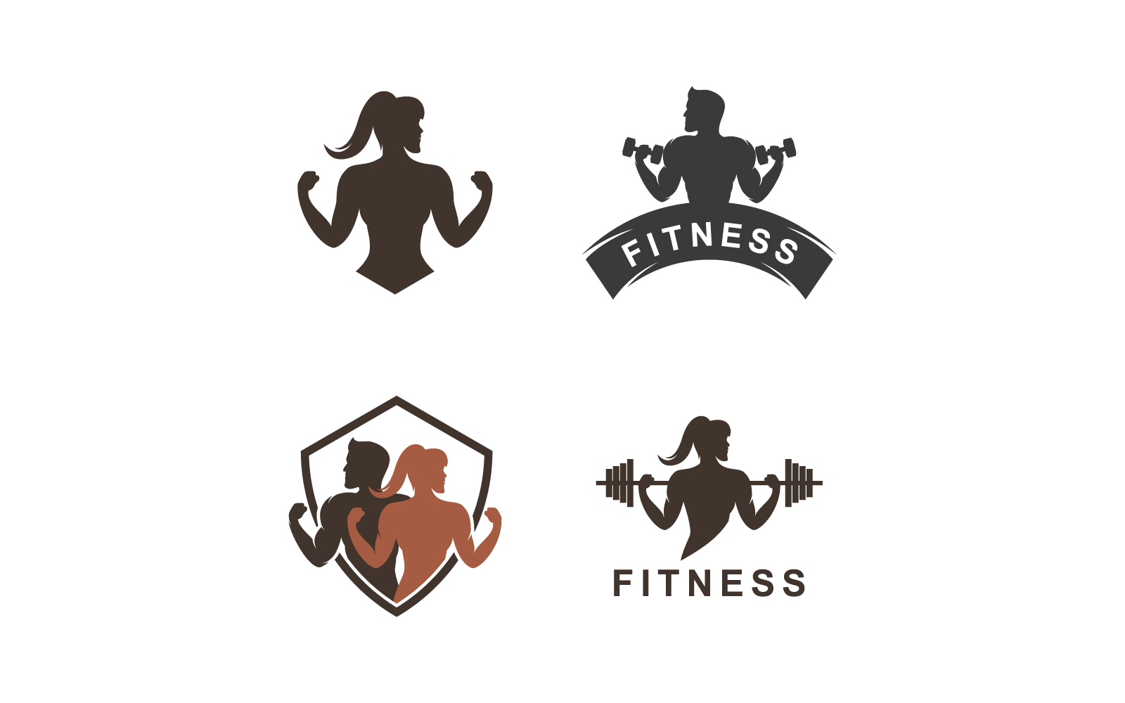 Gym logo vector illustration icon flat design template