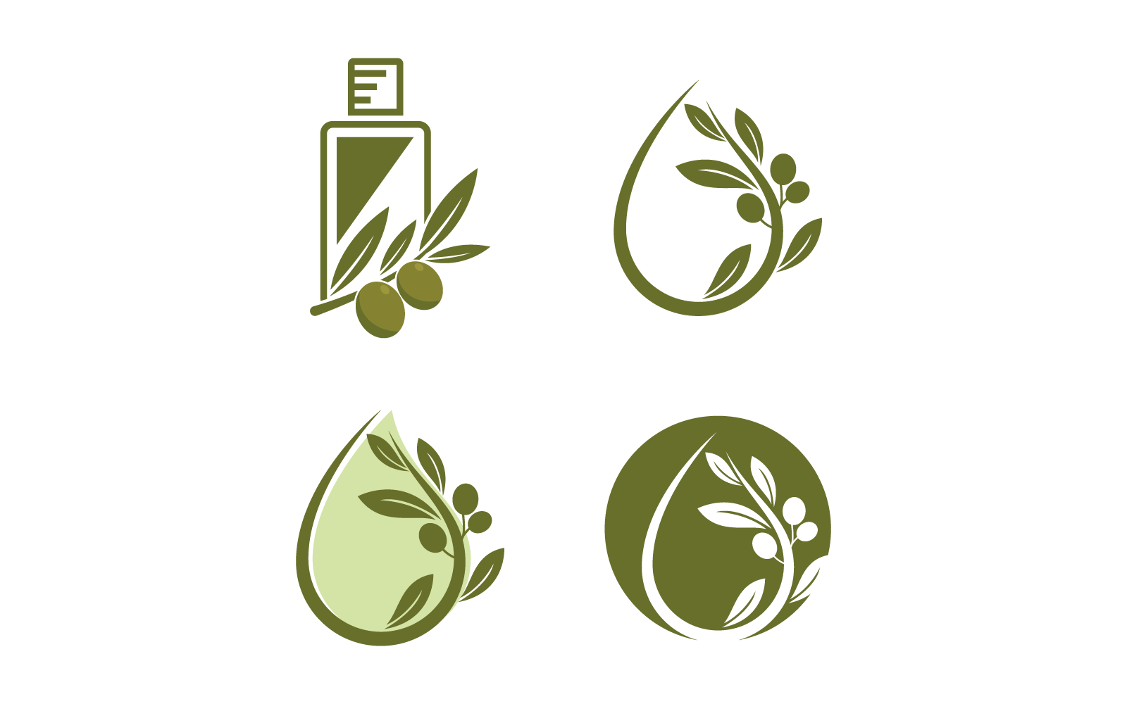 Olive logo icon illustration vector design template Logo Template