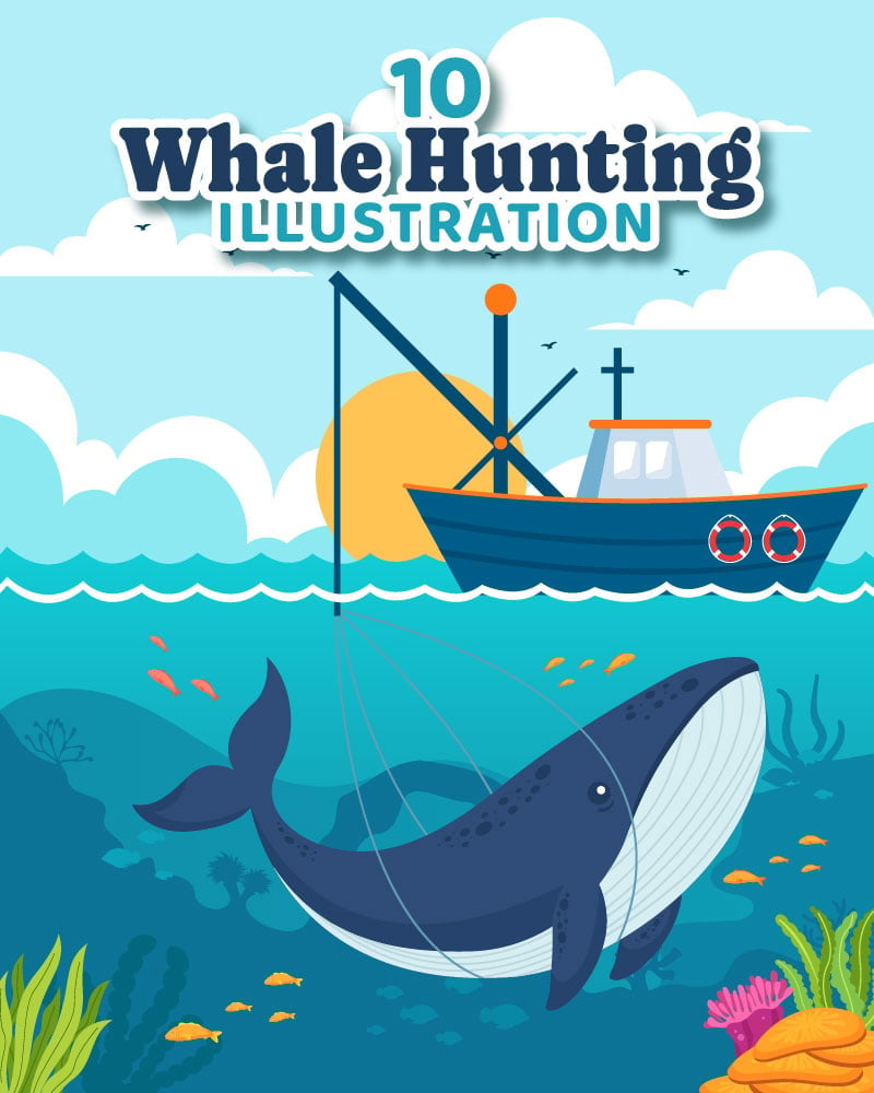 Kit Graphique #396748 Whale Hunting Divers Modles Web - Logo template Preview