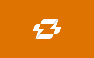 Letter Z Volt or voltage logo design template