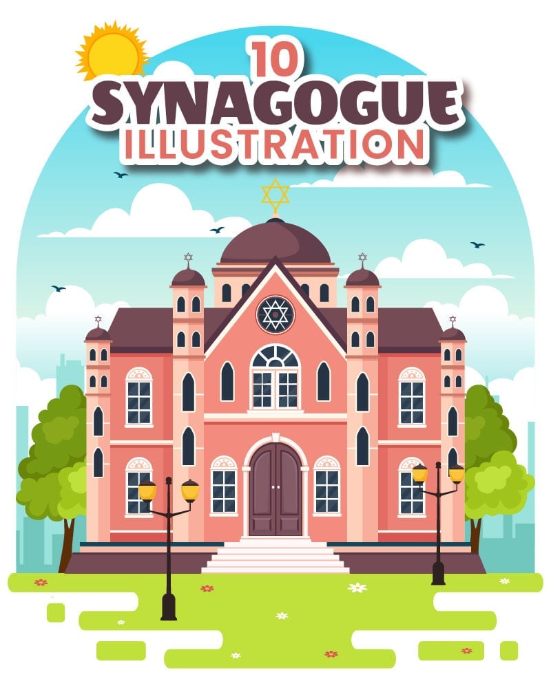 Kit Graphique #396834 Synagogue Judaism Divers Modles Web - Logo template Preview