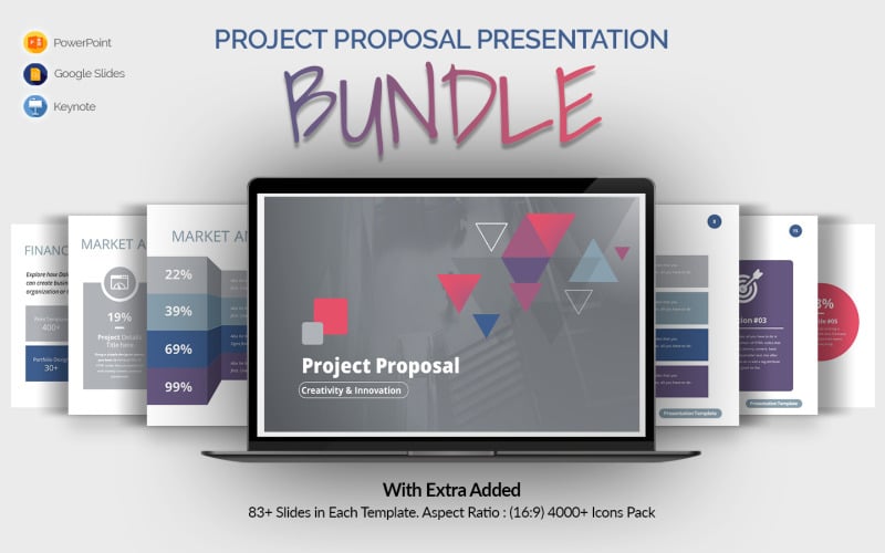 Project Proposal Presentation Bundle Templates PowerPoint Template