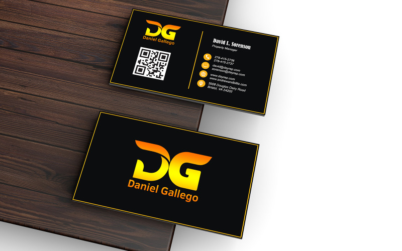 Business Card for Property Analyst - Business Card Template Corporate Identity