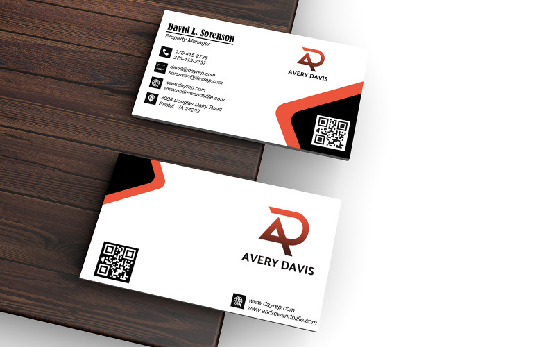 Business Card for Property Executive - Visiting Card Corporate Identity